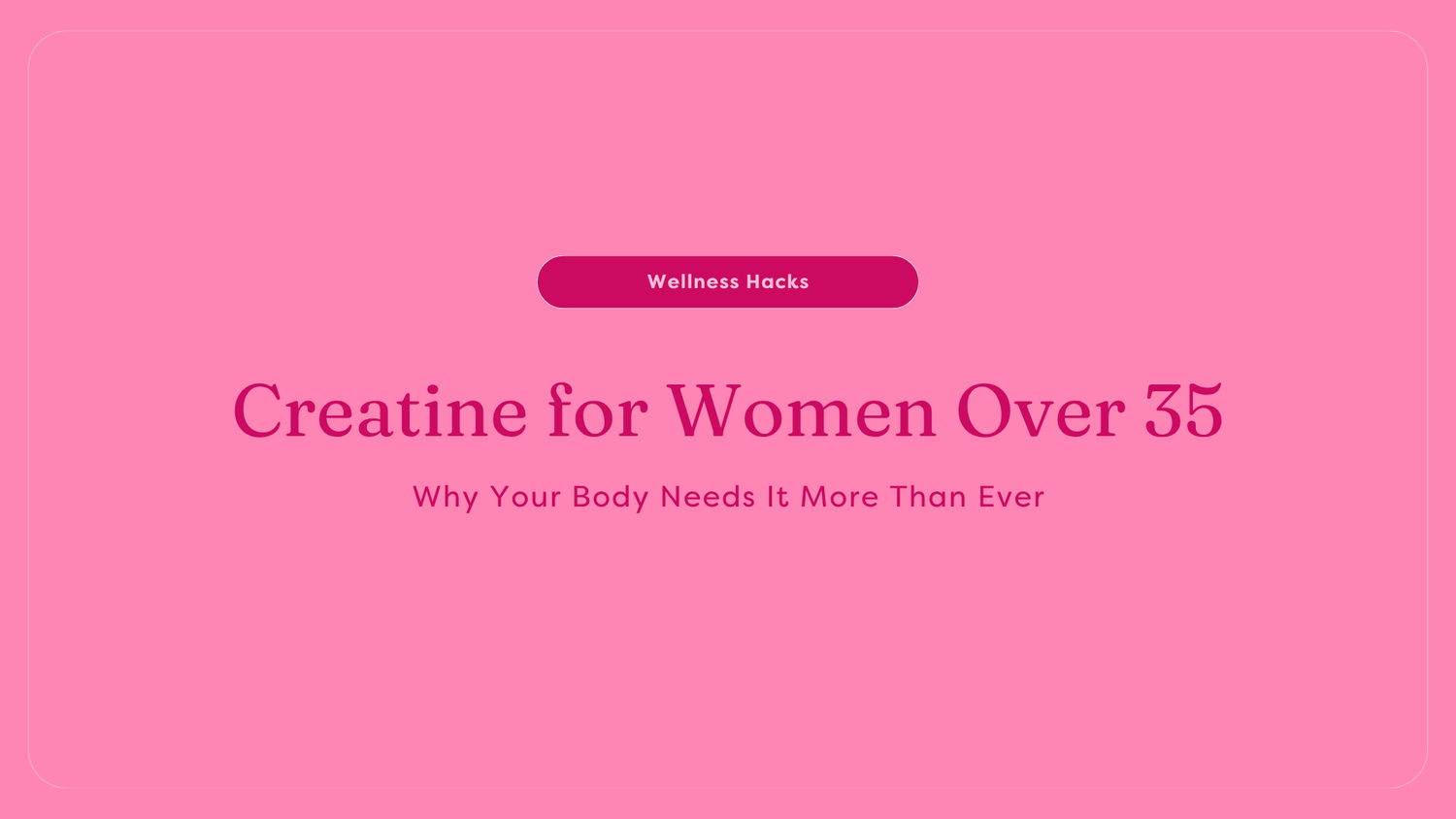 Creatine for Women Over 35: Why Your Body Needs It More Than Ever | GutPersonal