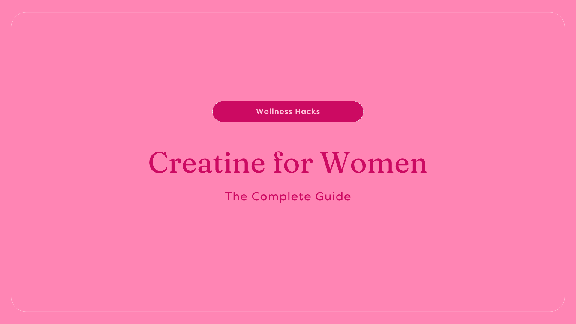 Creatine for Women: Benefits, Dosage & Who Should Take It | GutPersonal