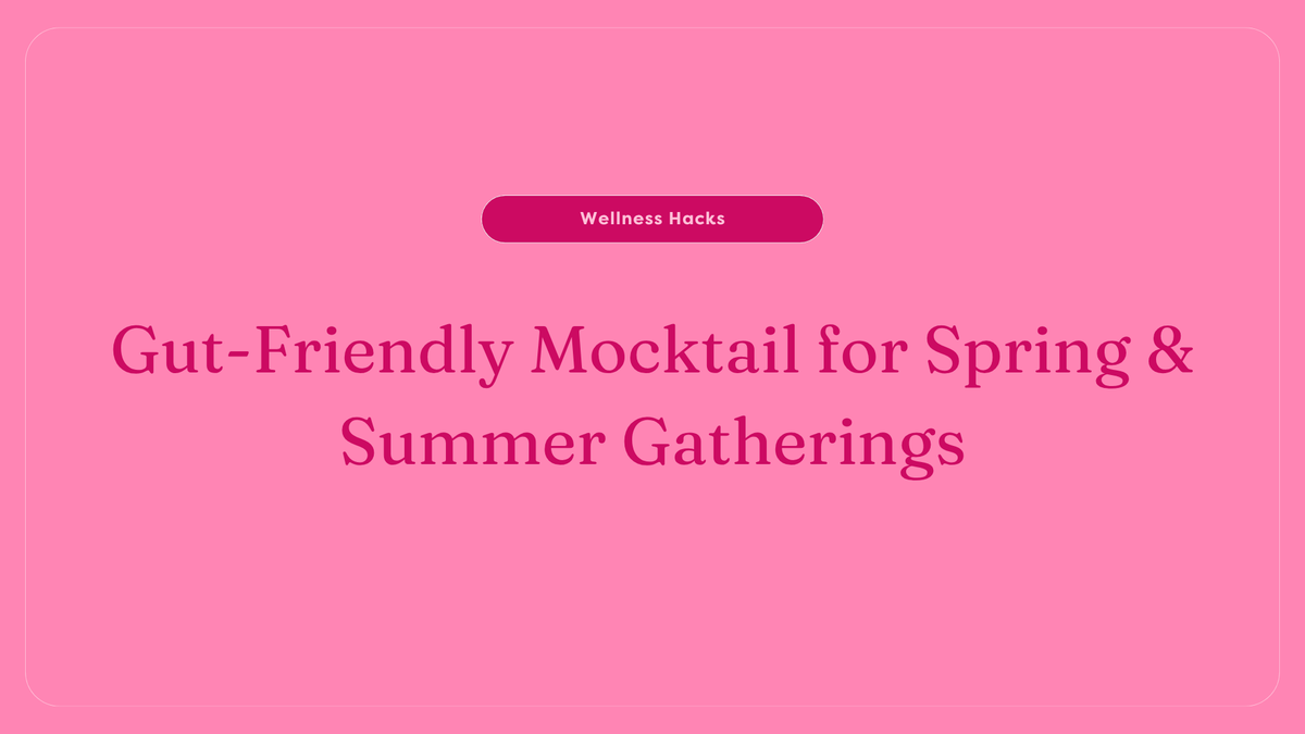 Gut-Friendly Mocktail (Low Sugar Summer Recipe)