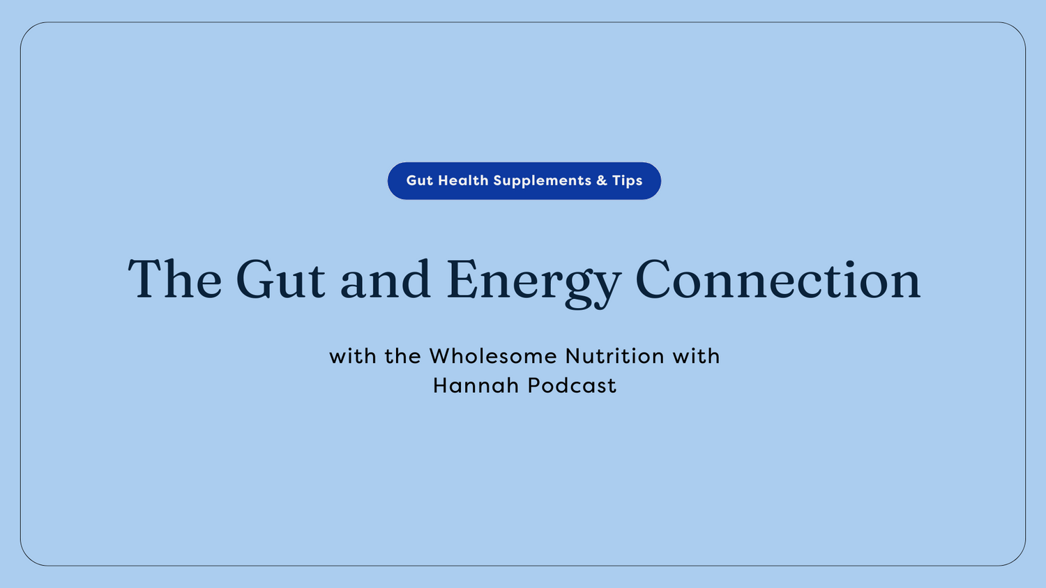 Gut and energy connection
