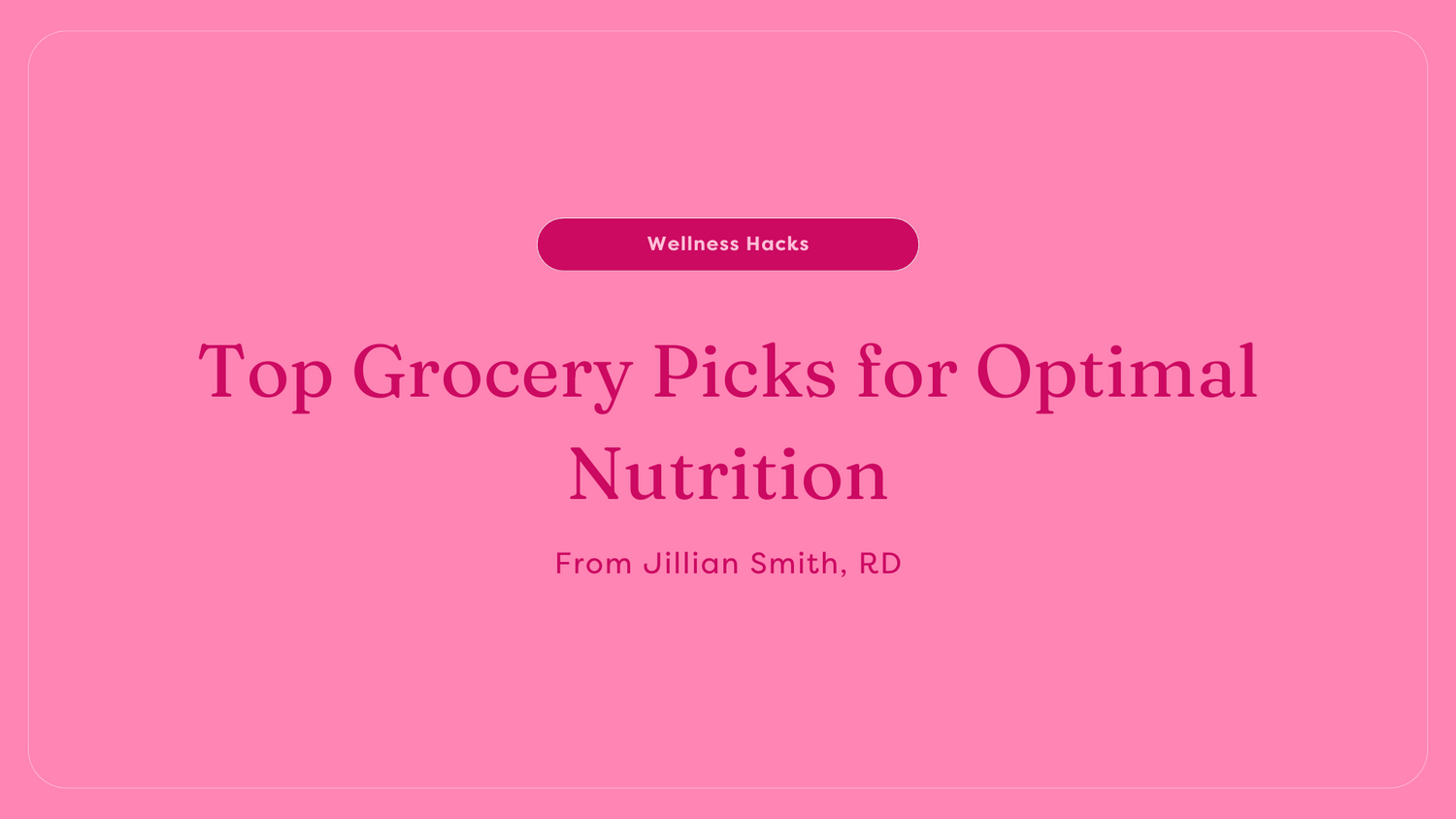 Top grocery store picks from RD