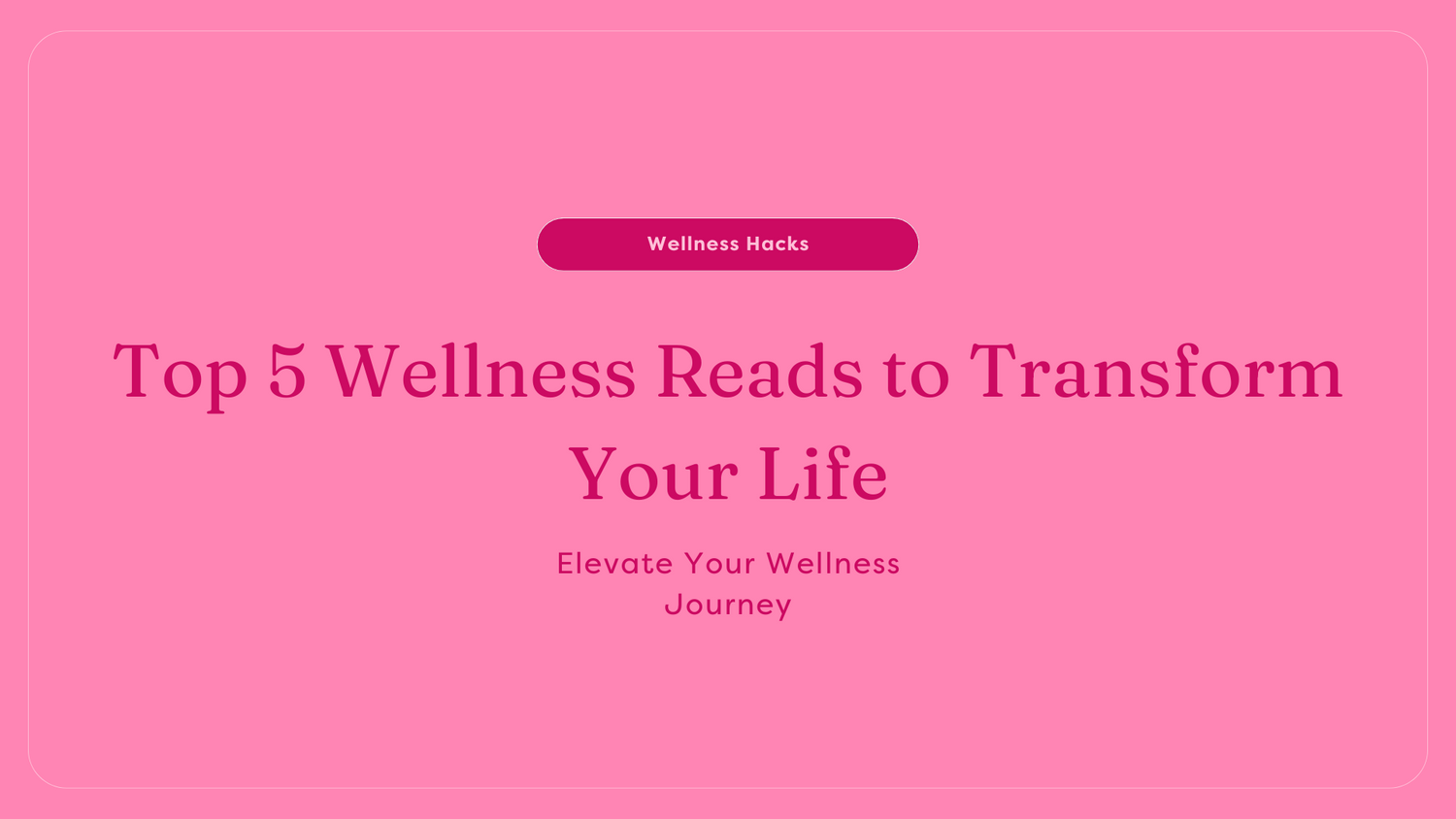 5 wellness reads
