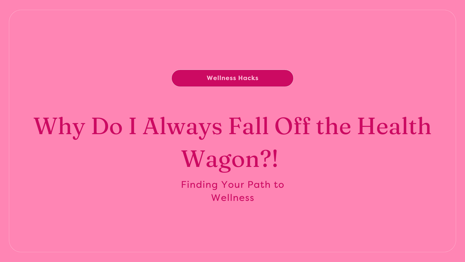 How to stay on the health journey