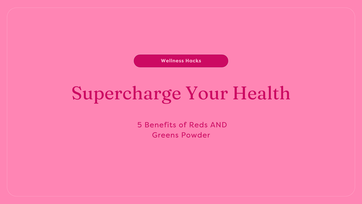 Reds and greens powder