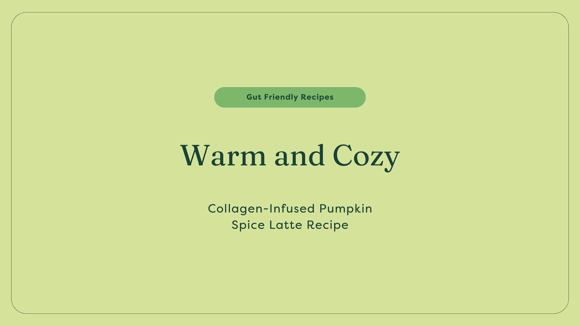 collegen infused pumpkin spice latte