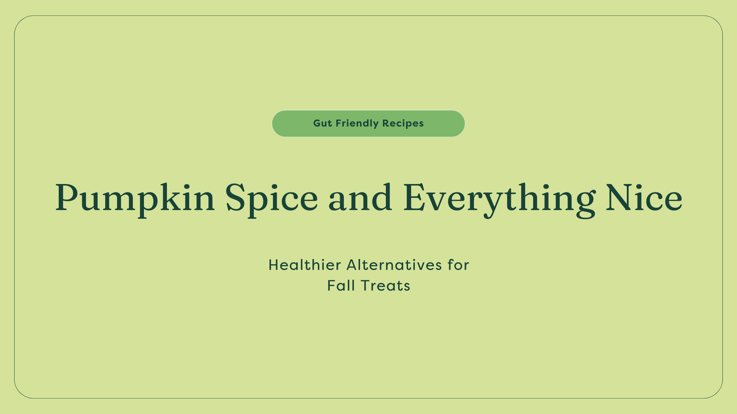 Pumpkin spice healthy fall treat alternatives