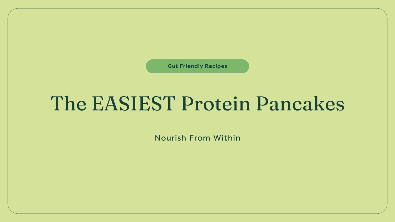 easy gluten-free protein pancakes