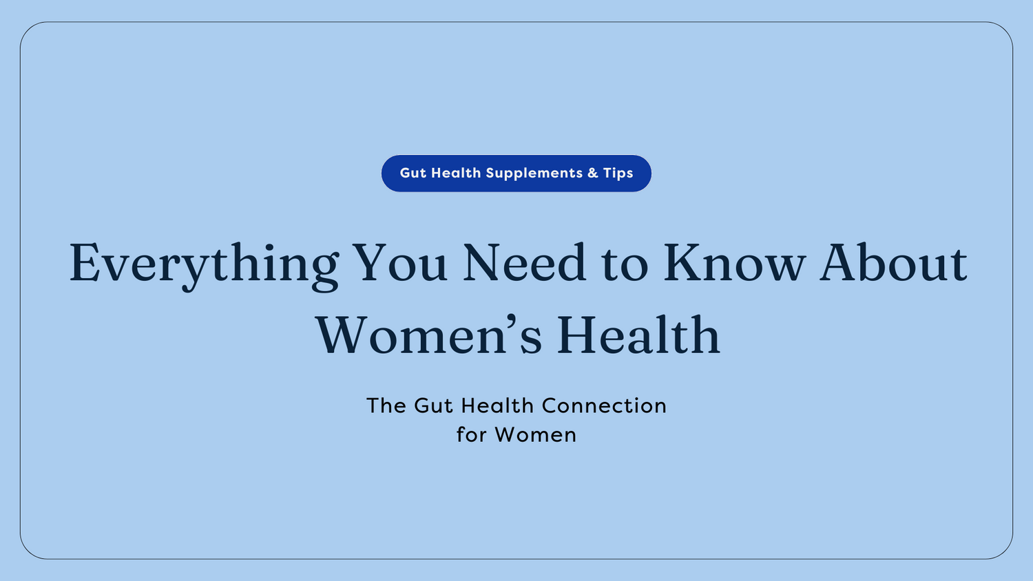Womens gut health