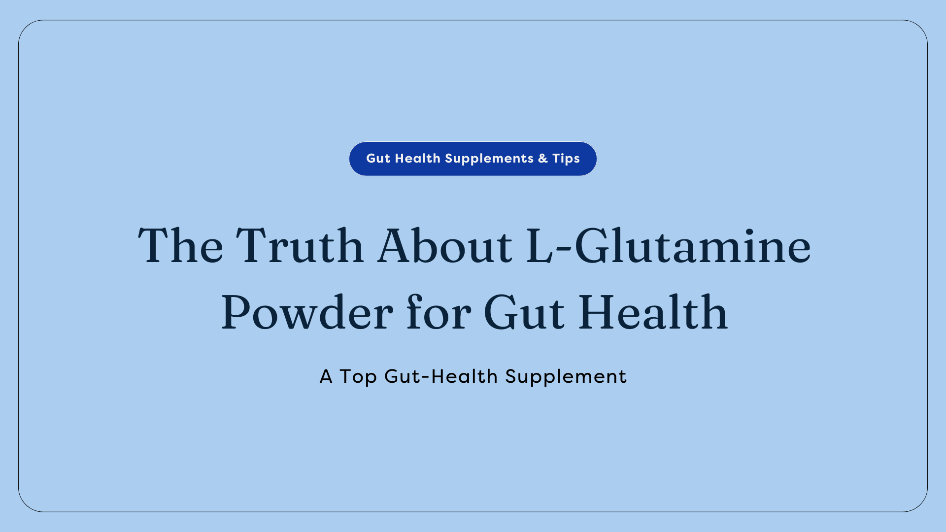 drinking L-glutamine for acid reflux