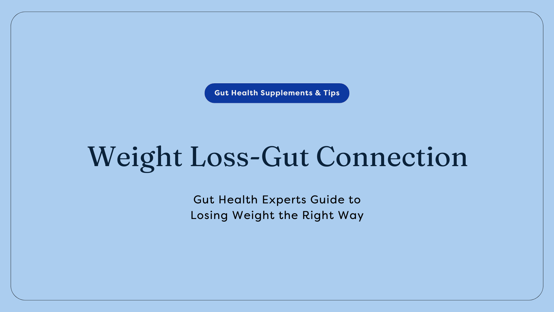 guide to losing weight