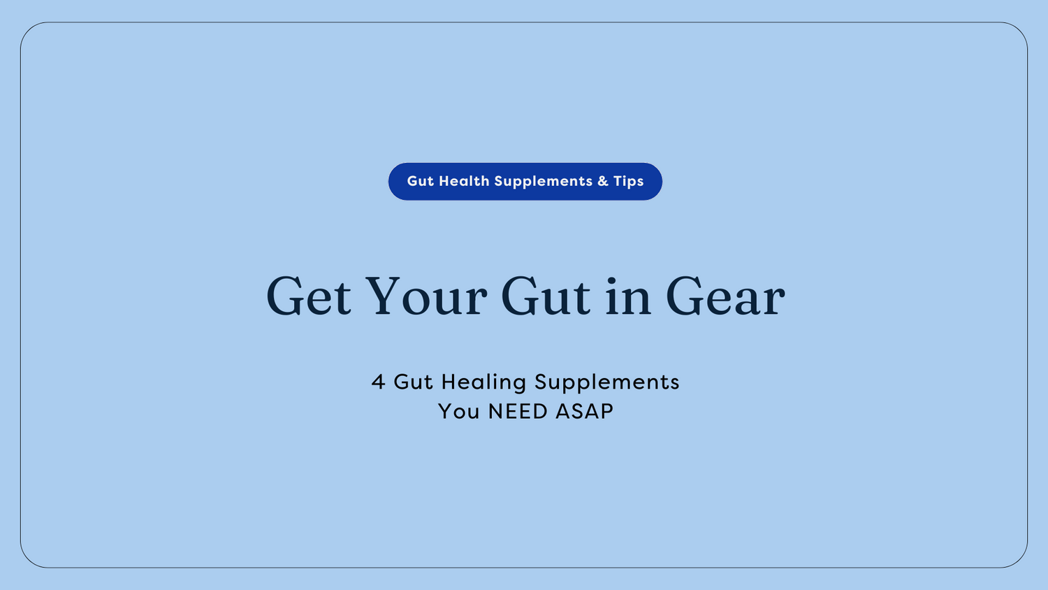 Gut Healing Supplements from Gut Healers