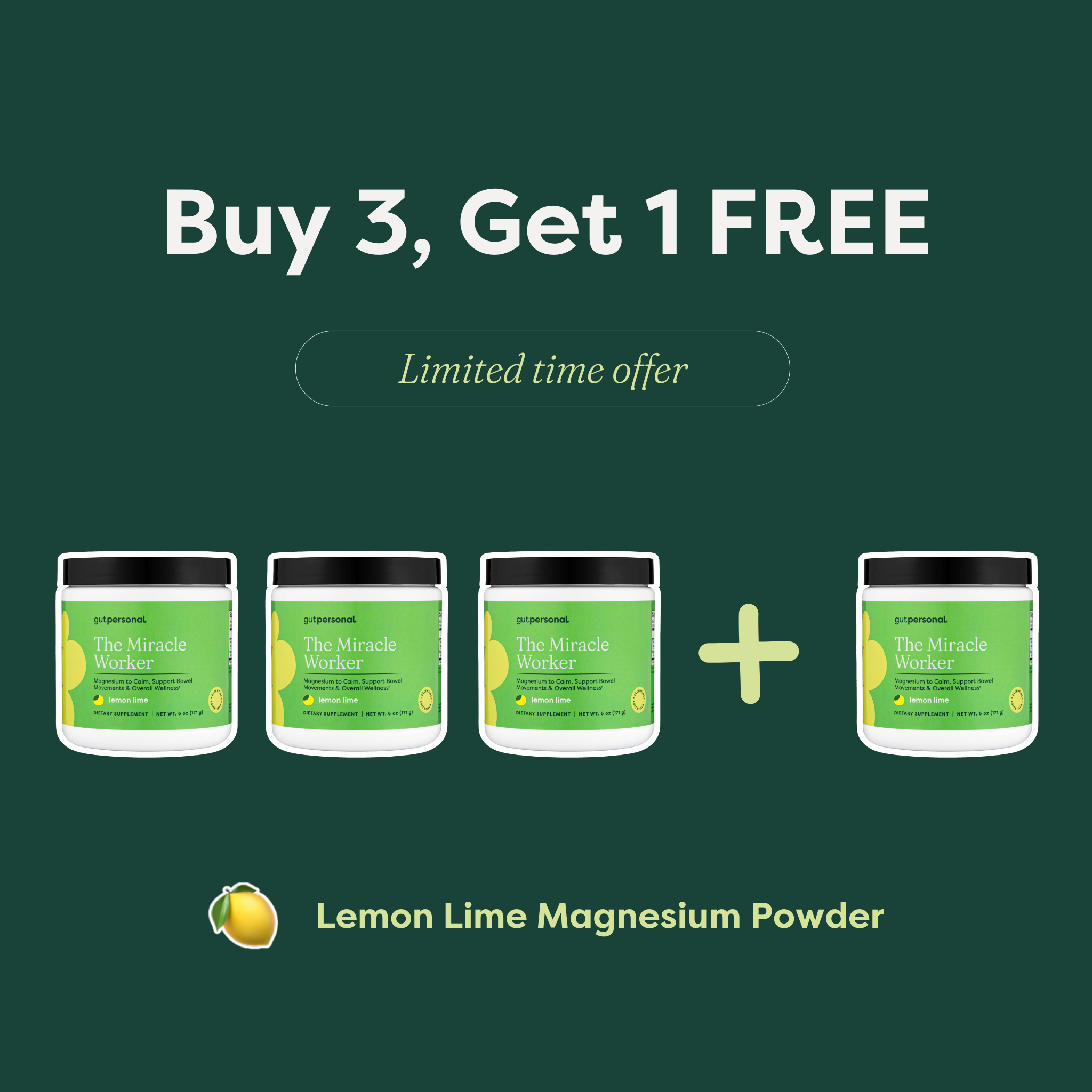 The Miracle Worker Lemon Lime Powder 4-Pack