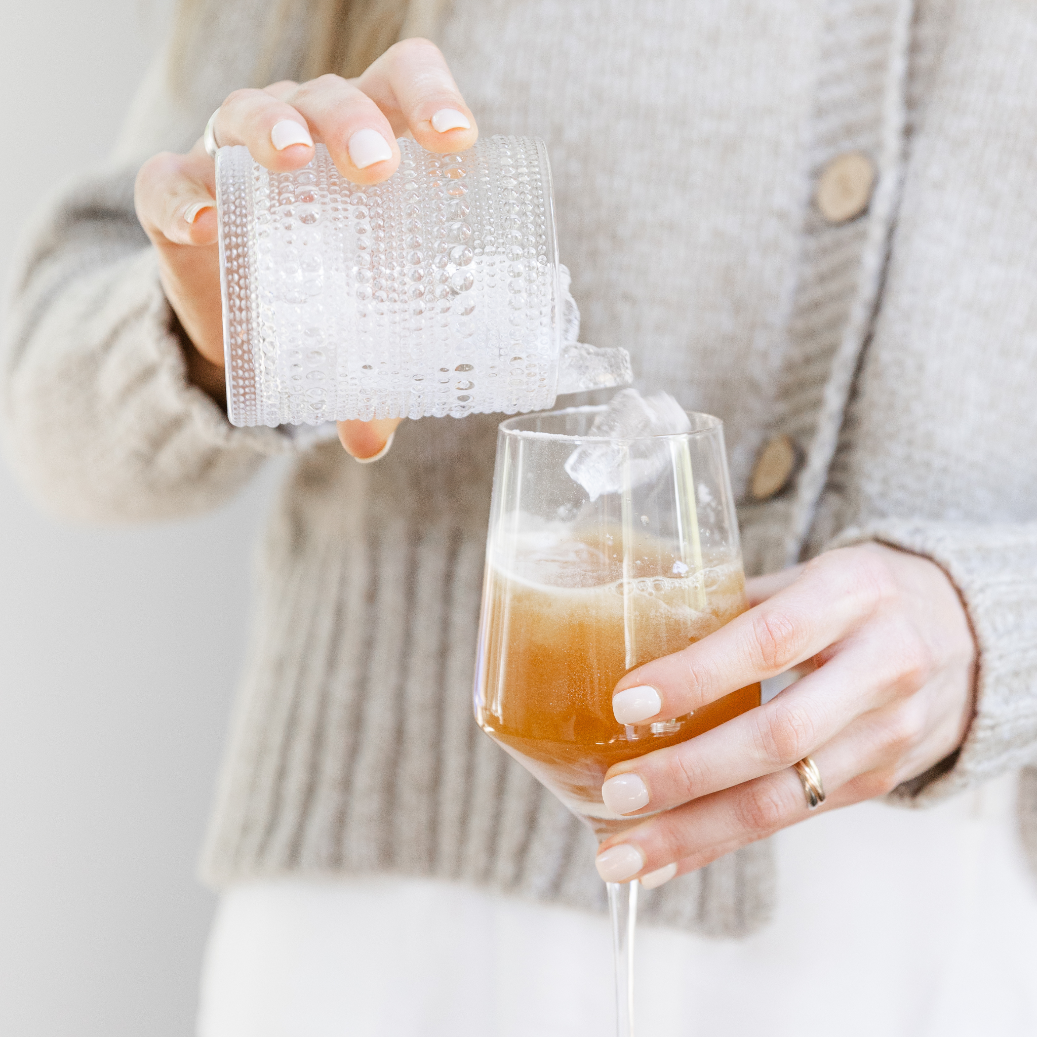 nighttime mocktail glass gutpersonal