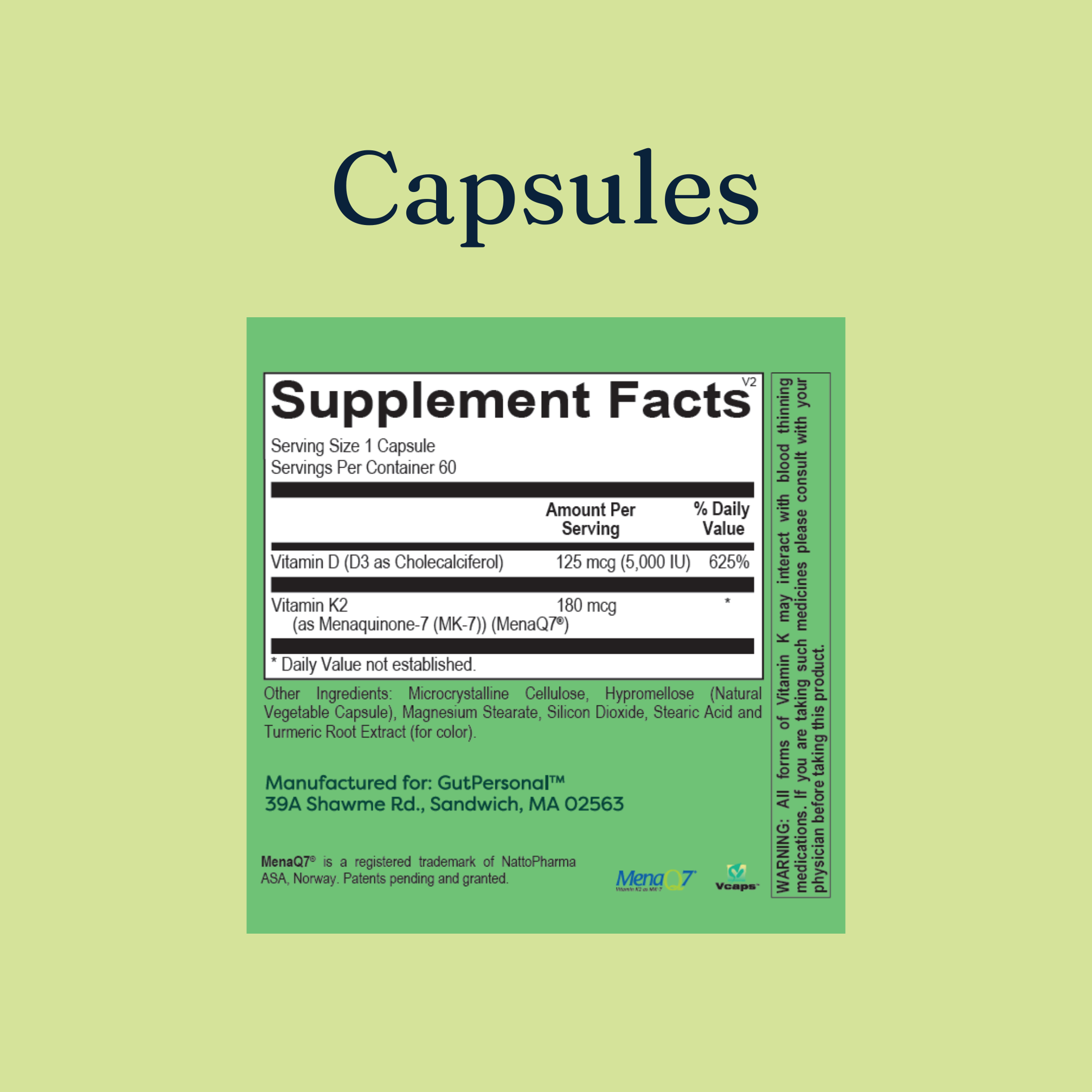 image of the sunshine capsules by gutpersonal