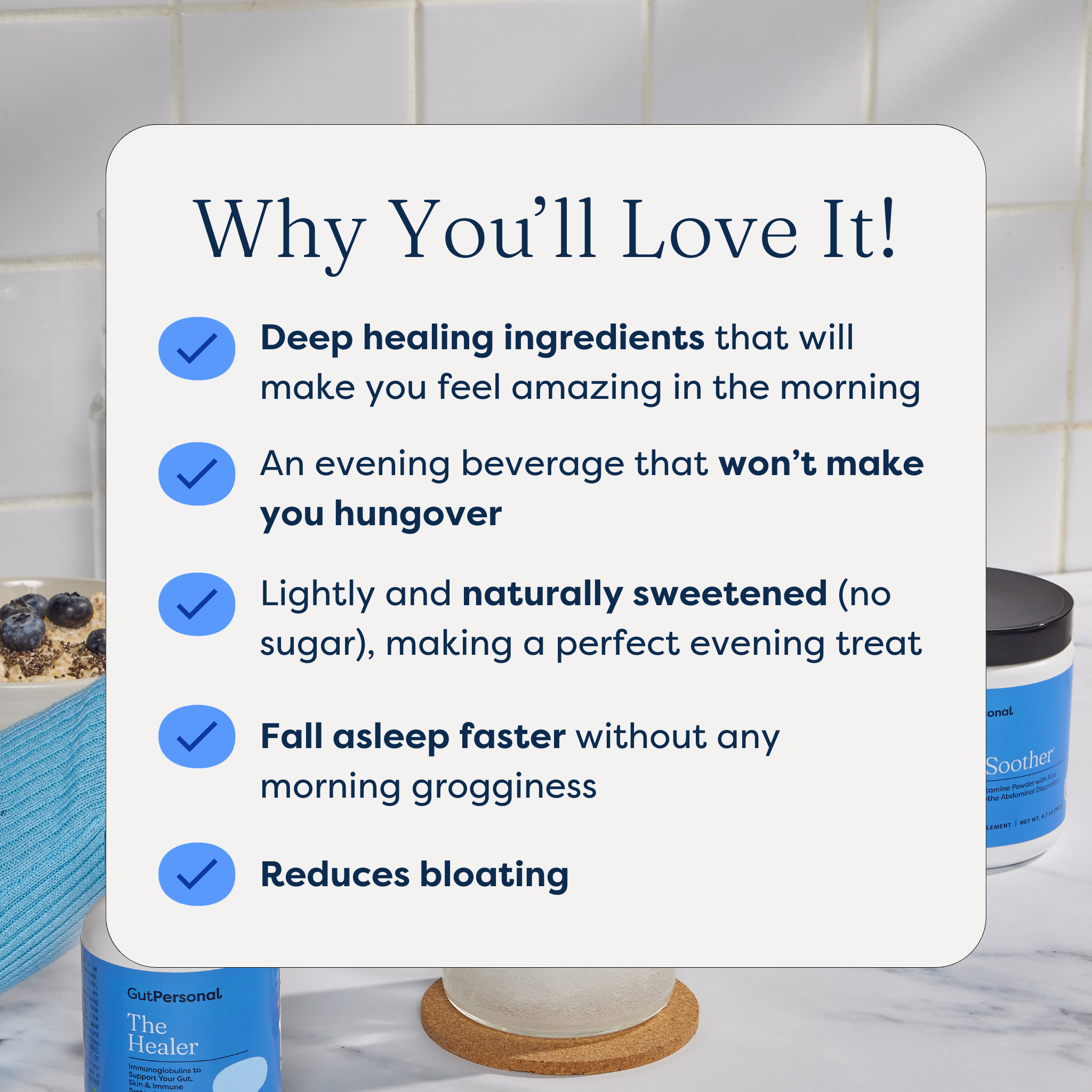 image of the list of why you will love Powerful Gut + Sleep Mocktail
Success by gutpersonal