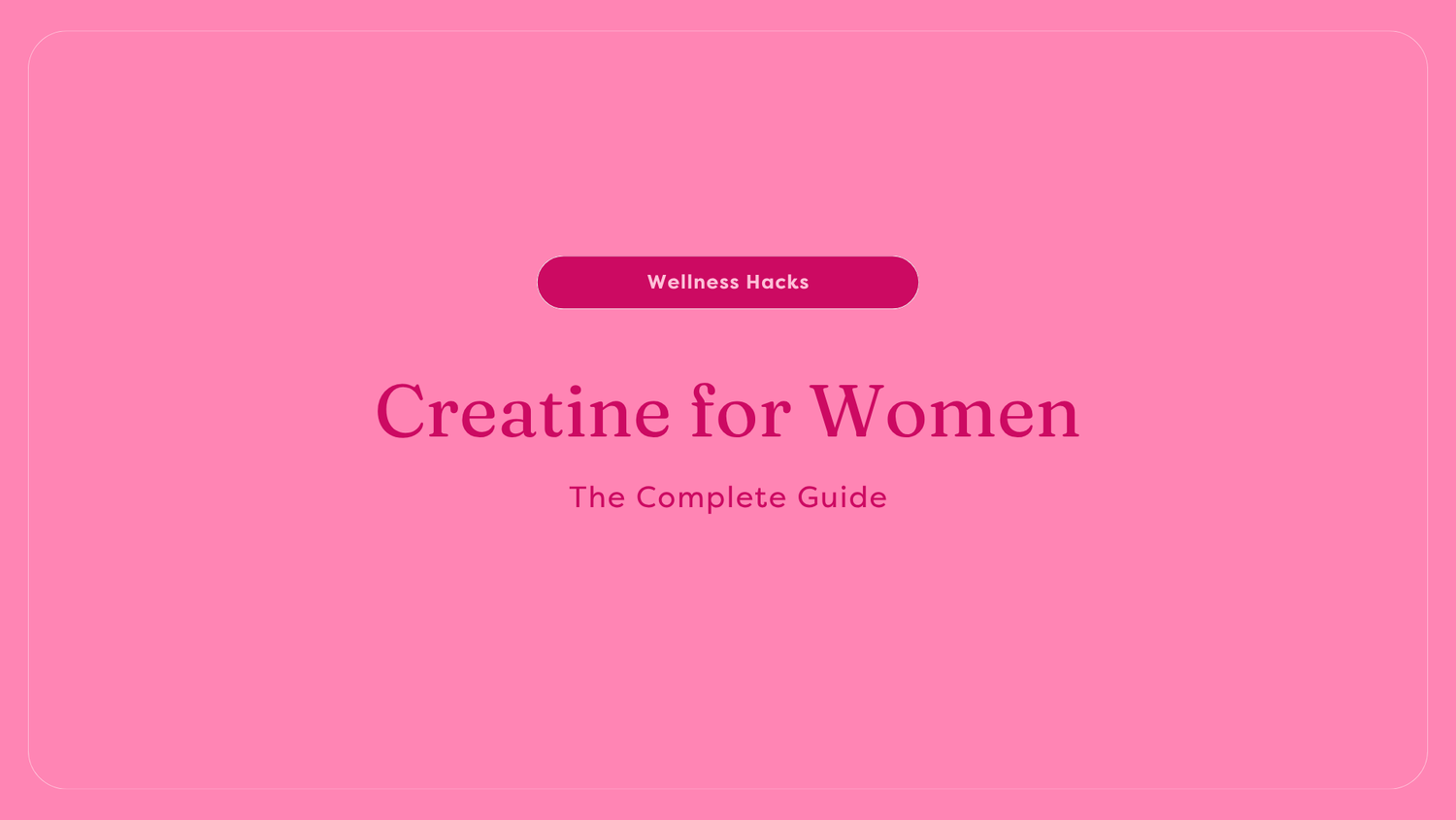 Creatine for Women: Benefits, Dosage & Who Should Take It | GutPersonal