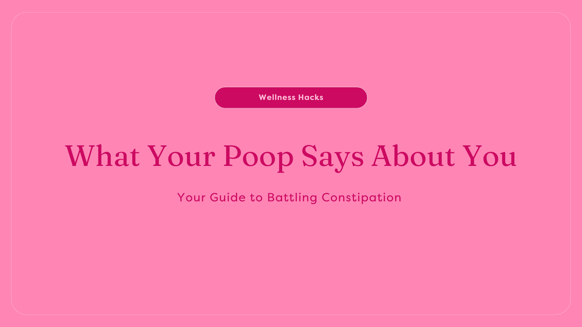what your poop says about you 