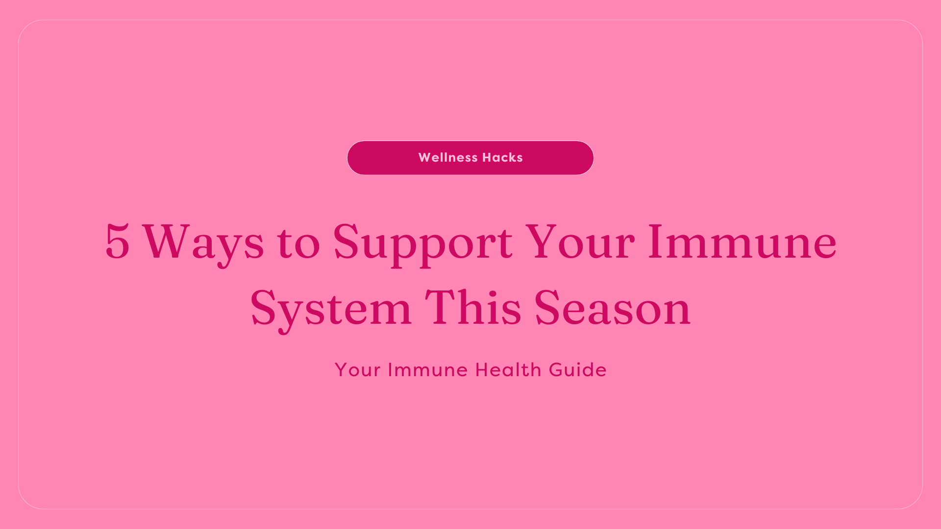 immune system tips