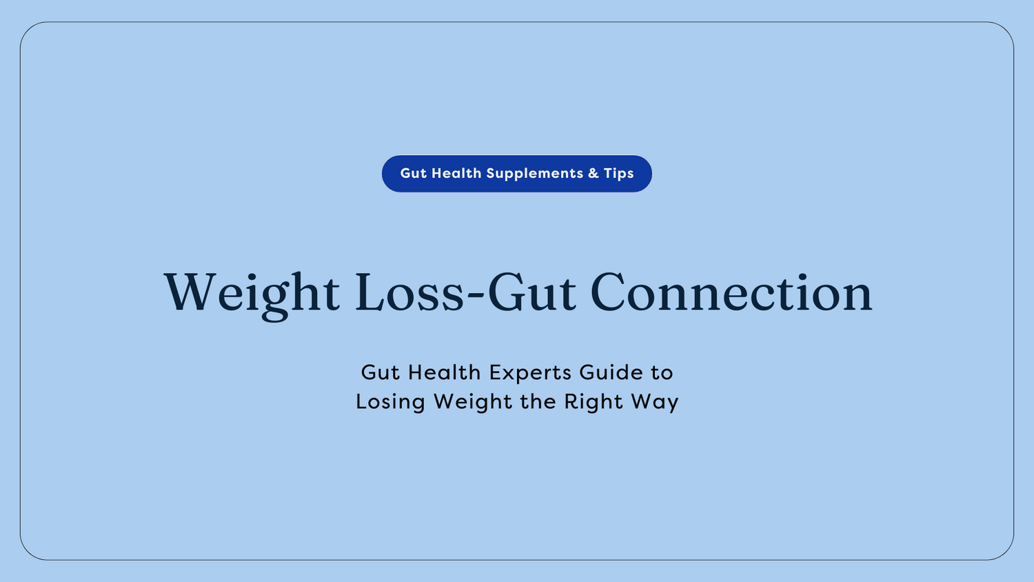 guide to losing weight