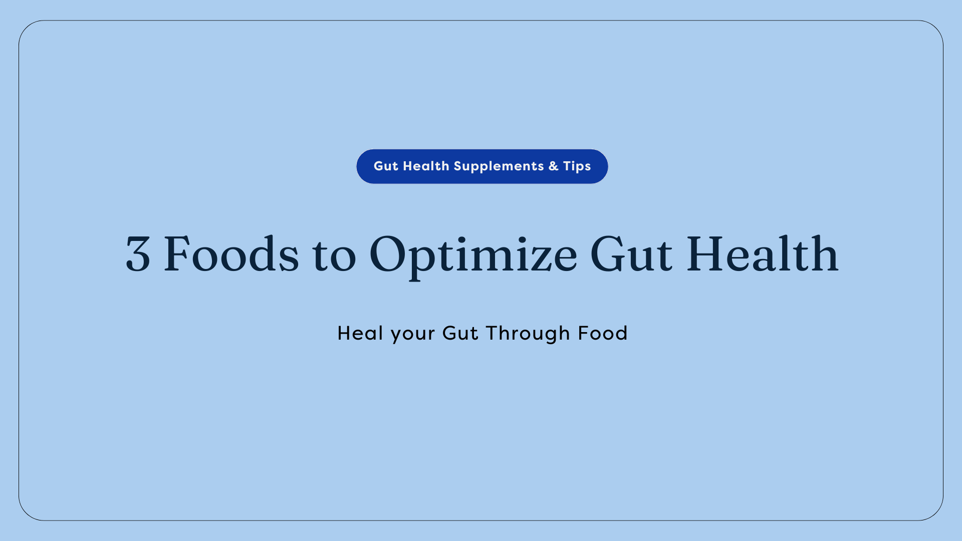 foods for gut health