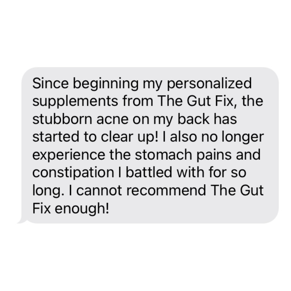 written testimonial the gut fix coaching