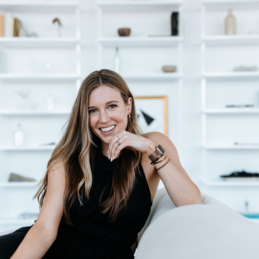 dietitian sitting on a couch