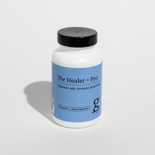 A photo of the gutpersonal supplement, The Healer + Pro