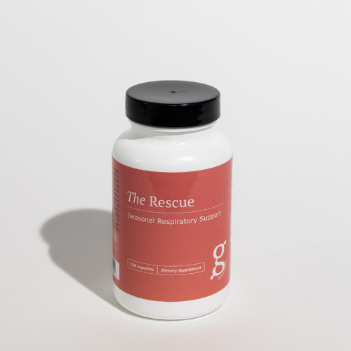 A photo of the gutpersonal supplement, The Rescue
